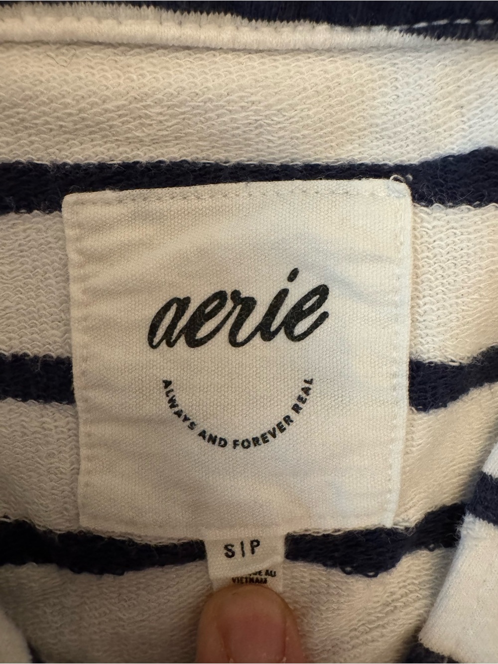 Aerie Take It Easy Popover Polo Sweatshirt - Small - Picture 5 of 5